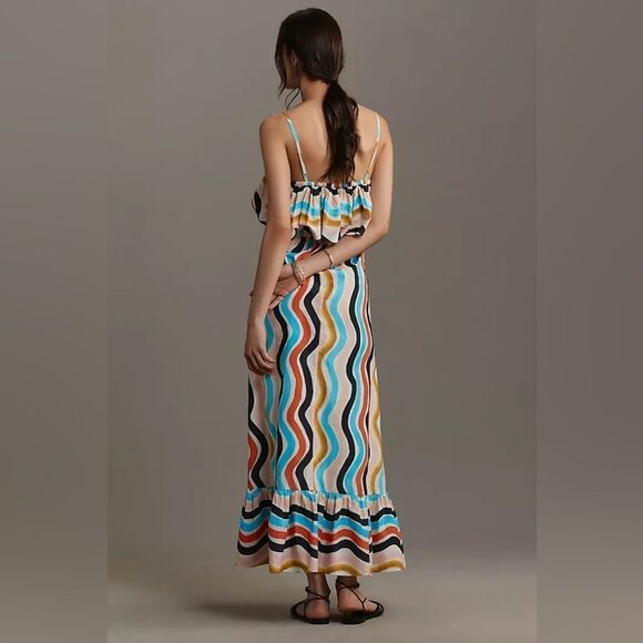 Farm Rio Sleeveless Ruffle Maxi Dress - Picture 3 of 8